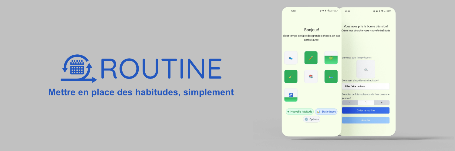 Routine, une web-app de gestion de routines